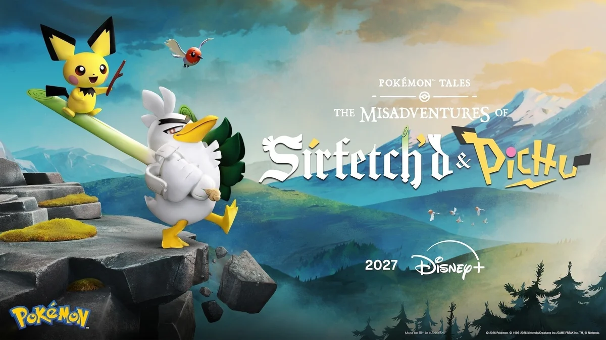 Disney+ décroche Pokémon, et Aardman ouvre l’accord avec un duo Sirfetch’d-Pichu franchement improbable